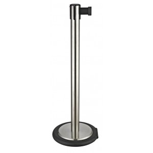 Stanchion with wheel